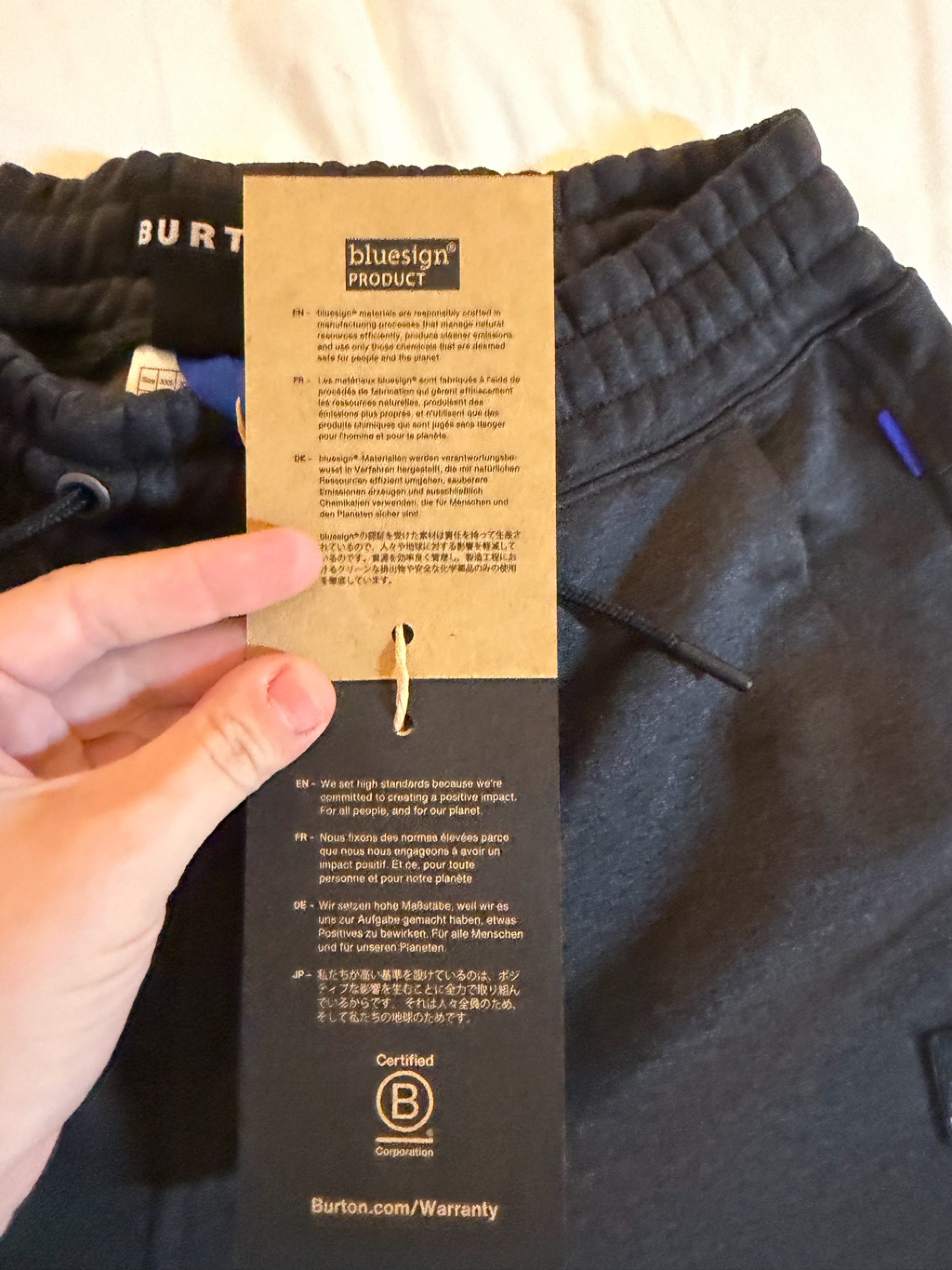 Black Fleece Jogger Pants - Nwt — image 8 of 8
